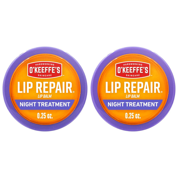 2-Pack 0.25-Oz O'Keeffe's Lip Repair Night Treatment Lip Balm