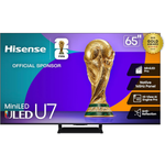 65" Hisense U7 Series 4K Ultra HD Smart QLED Mini-LED Google TV