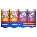 4-Pack 80-Count Lysol Disinfectant Wipes Bundle (Mango + Lavender)