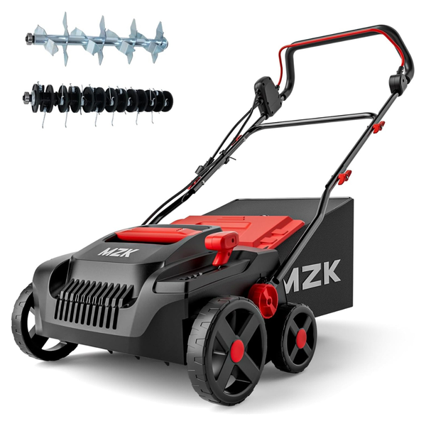 MZK 15" 2-in-1 Electric Dethatcher And Scarifier