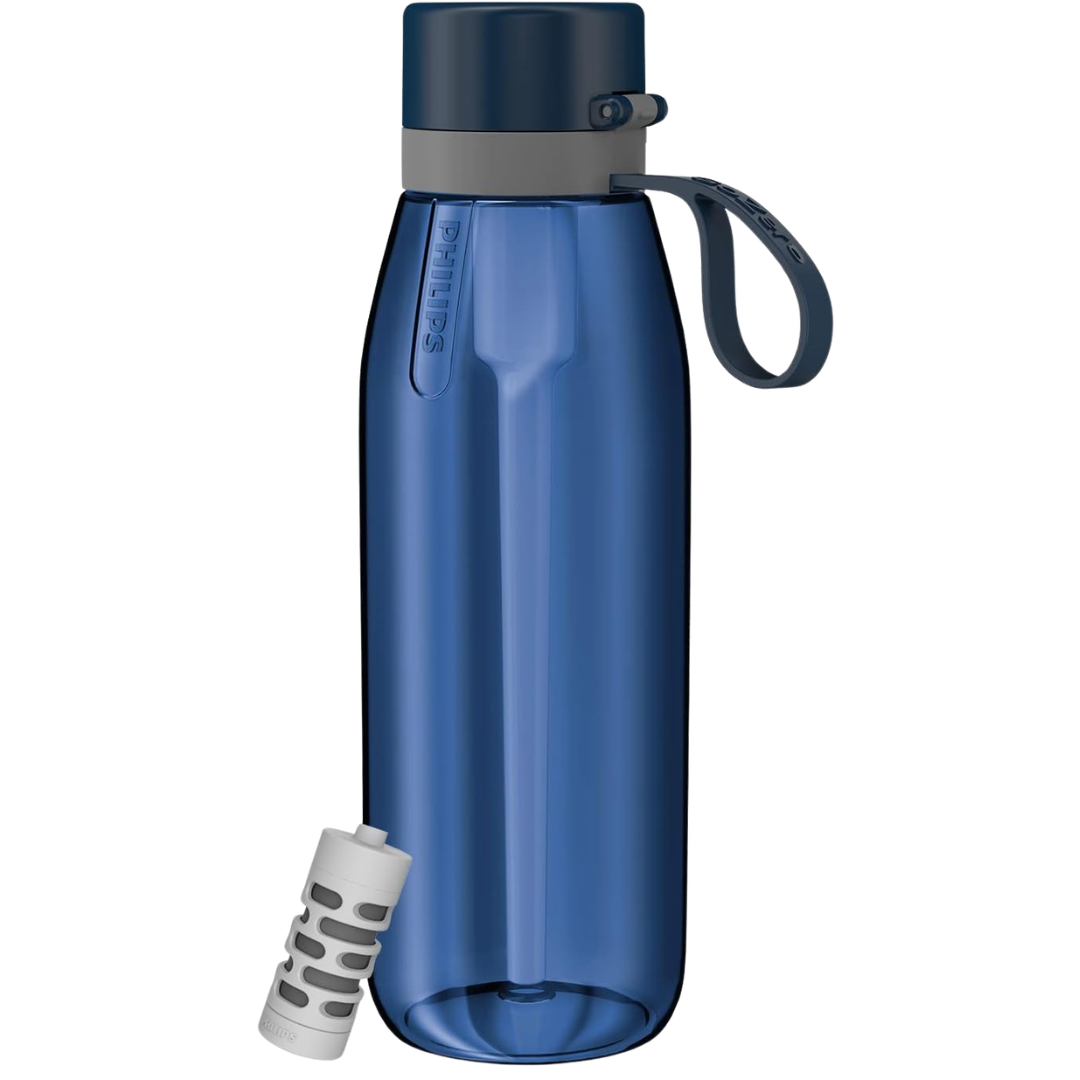 Philips 36oz Filtered Water Bottle (Navy Blue)