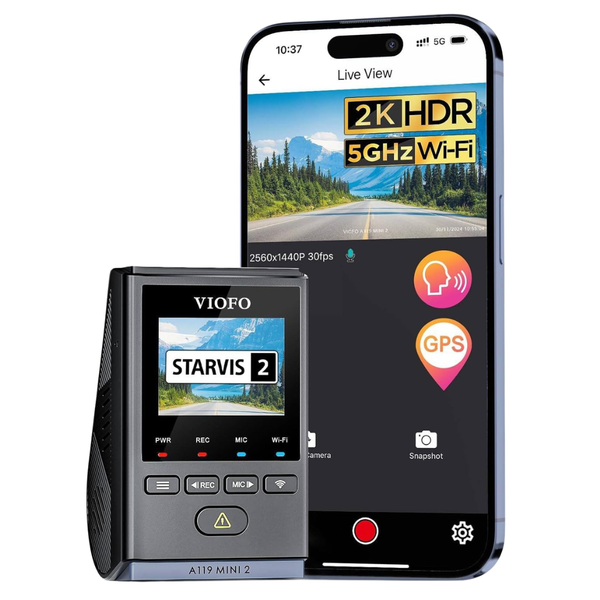 VIOFO A119 Mini 2 2K Dash Cam Kit With Sony STARVIS 2 Sensor