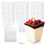 50-Pack GGYKJSK 5oz Dessert Cups With Lids