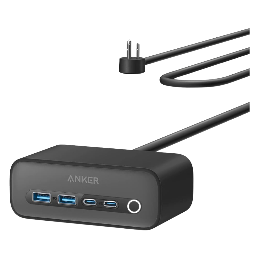 Anker 525 USB-C Power Strip Charging Station With 5ft Extension Cord