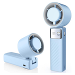Portable Handheld Foldable Turbo Fan With LED Display (3 Colors)