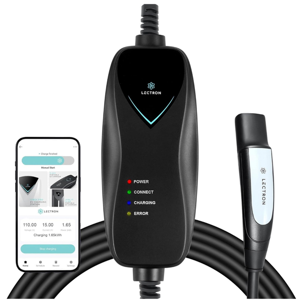Lectron Portable 120V 15A Level 1 Tesla EV Charger (WiFi)