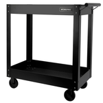 32" Workpro Steel Utility Cart W/ Rolling Casters & Storage Shelf
