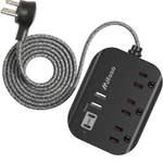 15Ft Power Strip With Multiple Outlets, & USB Ports