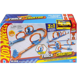 Hot Wheels Toy Vehicle Track Creator Triple Loop Kit W/ 1:64 Scale Toy Car