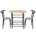 3-Piece Mainstays Metal And Wood Dining Set