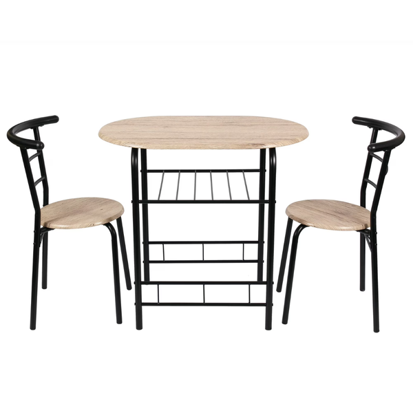 3-Piece Mainstays Metal And Wood Dining Set