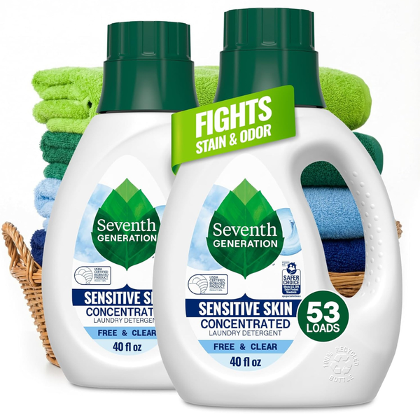 2-Pack Seventh Generation Laundry Detergent Liquid (40 Oz)