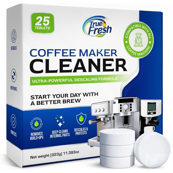25-Count True Fresh Coffee Machine Descaler Tablets W/ 1 Year Supply