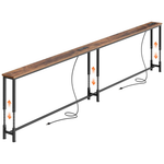 Huuger 102.4" Sofa Table with Power Outlets