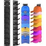 2-Pack Eanyiikick Wall Mounted Hat Organizers (Black)