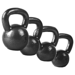 80-Lb CAP Barbell Cast Iron Kettlebell Set (30lb, 25lb, 15lb, 10lb)