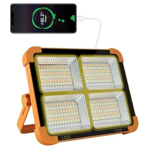 CosyEasy 100W 16500mAh 10000 LM Portable LED Work Solar Light