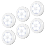 6-Pack Amir 3.15" Motion Sensor Stick On LED Lights