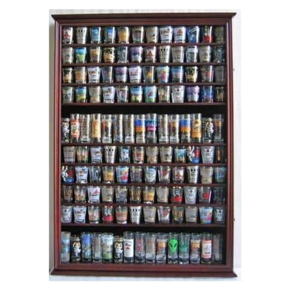 DisplayGifts 144 Slot Shot Glass Shooter Display Case