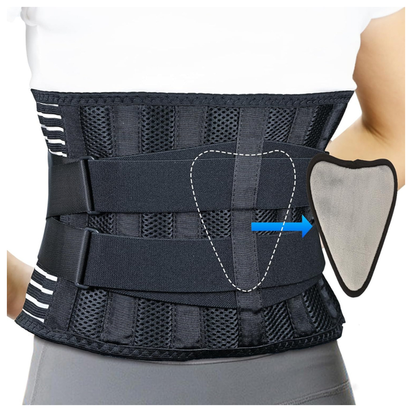 Rlligofe Breathable Back Brace With Lumbar Support