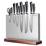 Nanbone Stainless Steel Magnetic Knife Holder Block (11.81" x 5.5" x 9")