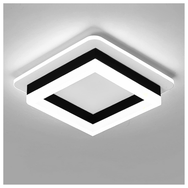 24W 6000K Square Modern LED Ceiling Light Fixture