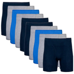 10-Pack Gildan Men's Underwear Covered Waistband Boxer Briefs