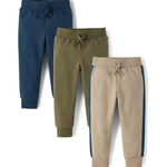 3-Pack The Children's Place Baby Boys' Active Fleece Jogger Pants