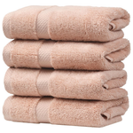 4-Pack Soft Absorbent Turkish Cotton Washcloths