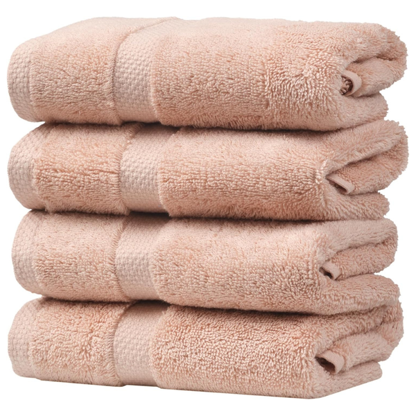 4-Pack Soft Absorbent Turkish Cotton Washcloths
