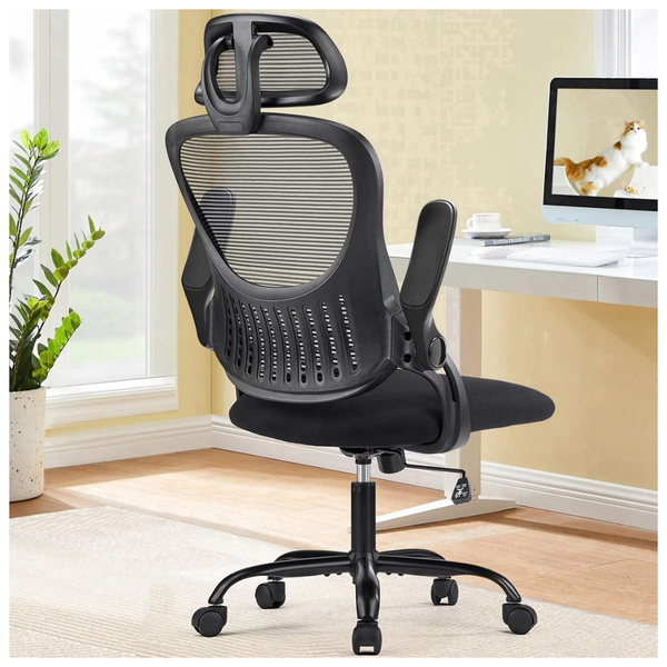 Ergonomic High Back Office Chair W/ Adjustable Headrests