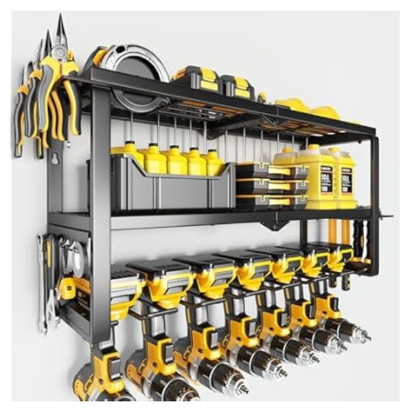 3-Tier Hipidian Power Tool Wall Mount Organizer (300-Lbs Capacity)