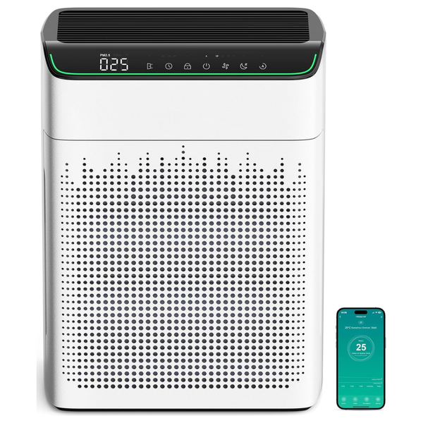 HEPA Filter Air Purifier For Large Rooms Up To 1690 ft With PM2.5 Monitor