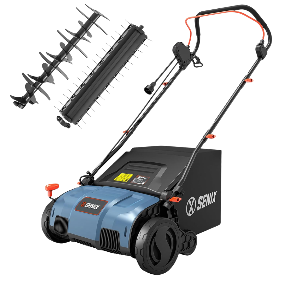 Senix Corded 2-in-1 Dethatcher/Scarifier (15"/13Amp)
