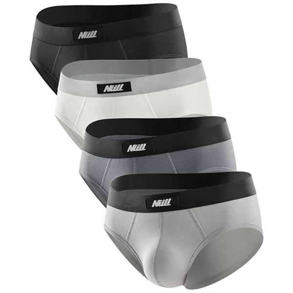 4-Pack Men's Low-Rise Cotton Briefs With Comfort Waistband