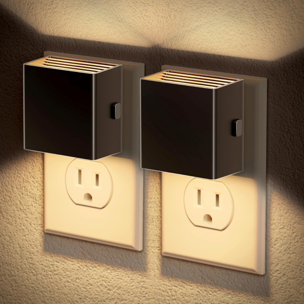 2-Pack Auto Sensor Plug-In Night Lights W/ Adjustable Brightness (Various)