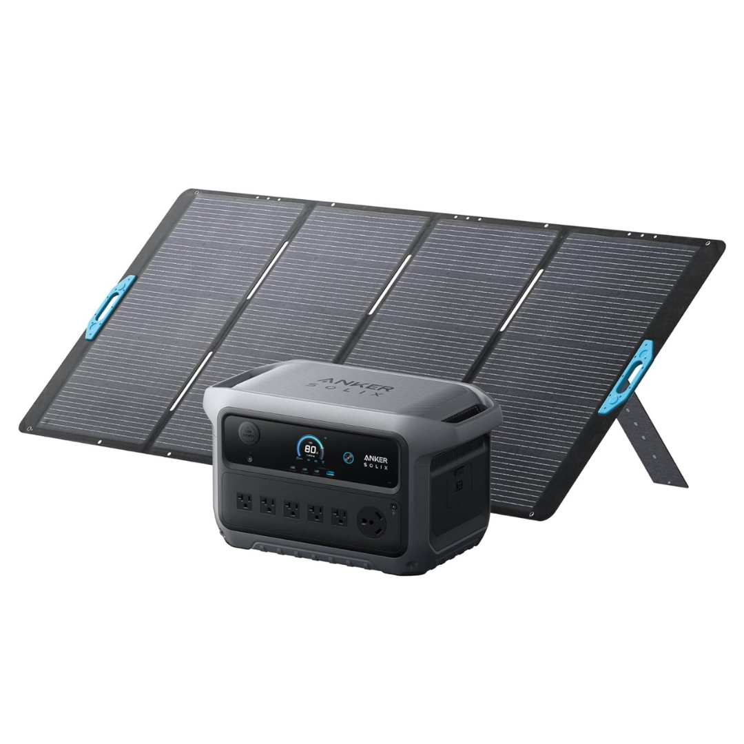 Anker SOLIX C2000 Gen 2 2400W Portable Power Station With 400W Solar Panel