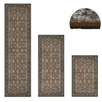 Set Of 3 Kimode Non-Slip Farmhouse Kitchen Rugs With Runner