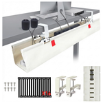 Under-Desk Cable Management Tray With Ties