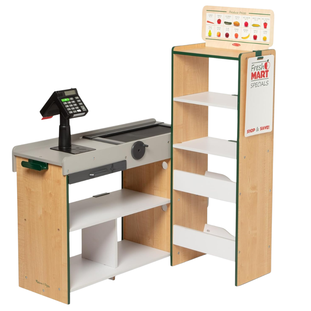 Melissa & Doug Kids Fresh Mart Pretend Grocery Store Playset
