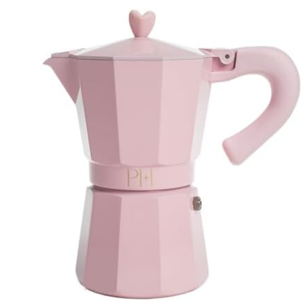 Stovetop Espresso and Coffee Maker with Iconic Heart Knob