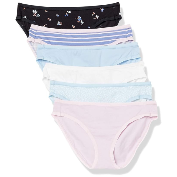 6-Pack Amazon Essentials Women's Bikini Brief Underwear
