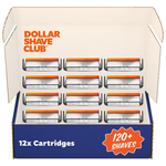 12-Count Dollar Shave Club 4 Blade Razor Refills
