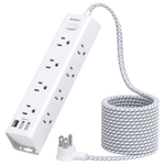 10ft Surge Protector Power Strip Extension Cord