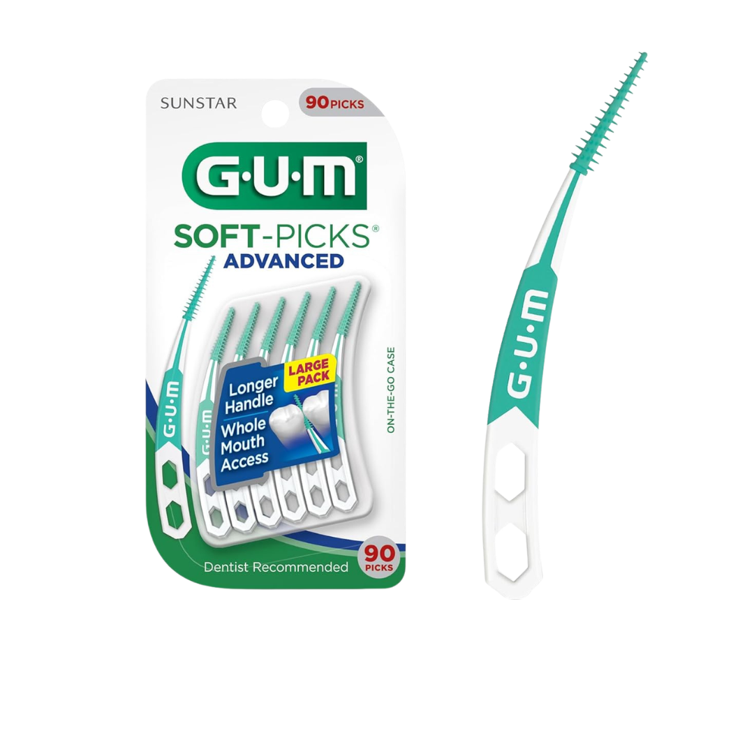 90-Count GUM Soft-Picks Advanced Easy To Use Dental Picks
