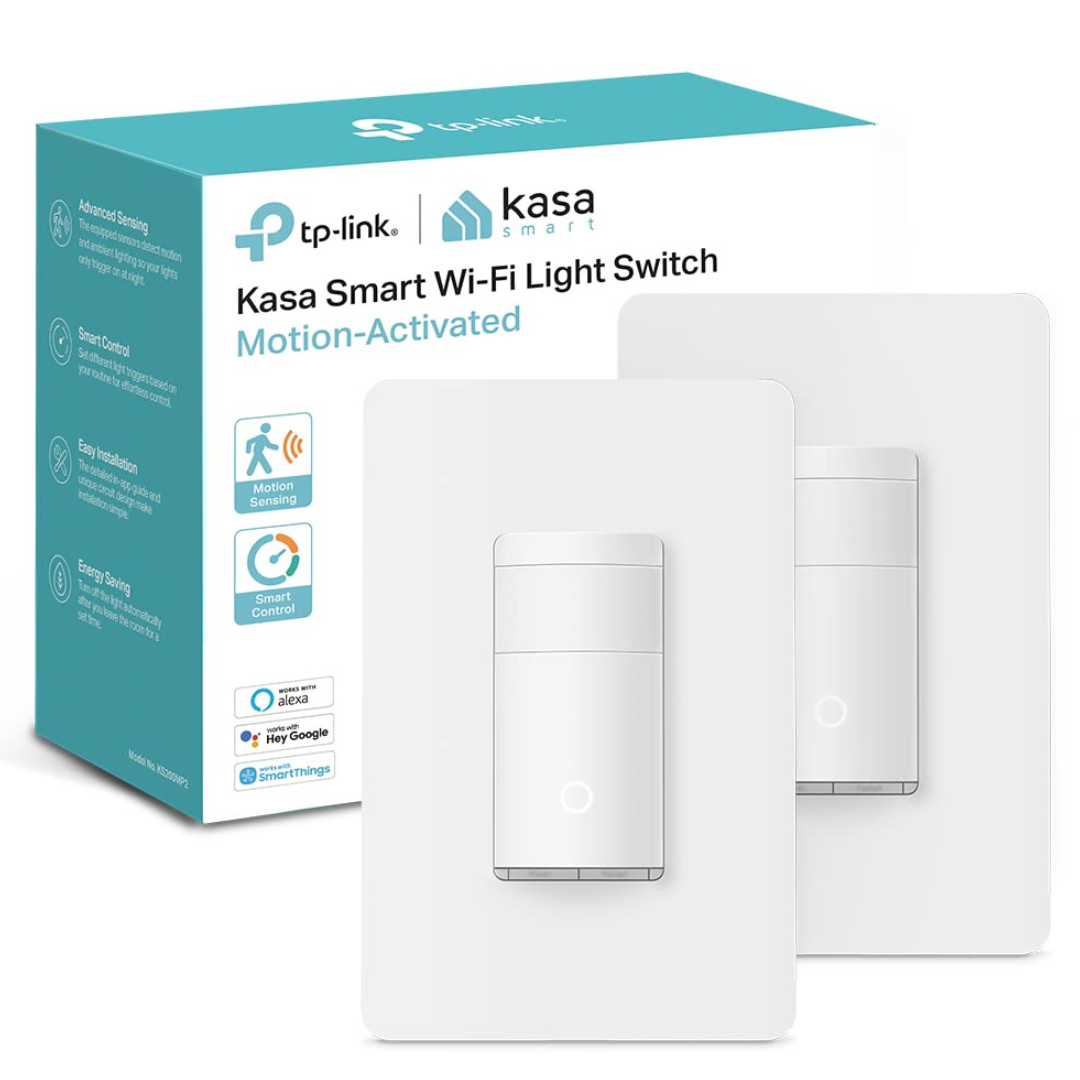 2-Pack Kasa 2.4GHz Smart Motion Sensor Switch