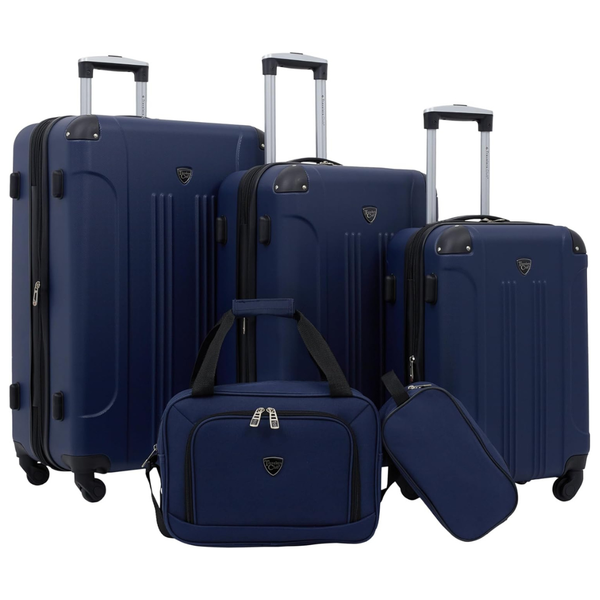 5-Piece Travelers Club Chicago Spinner Luggages Set (28"/24"/20"/15")