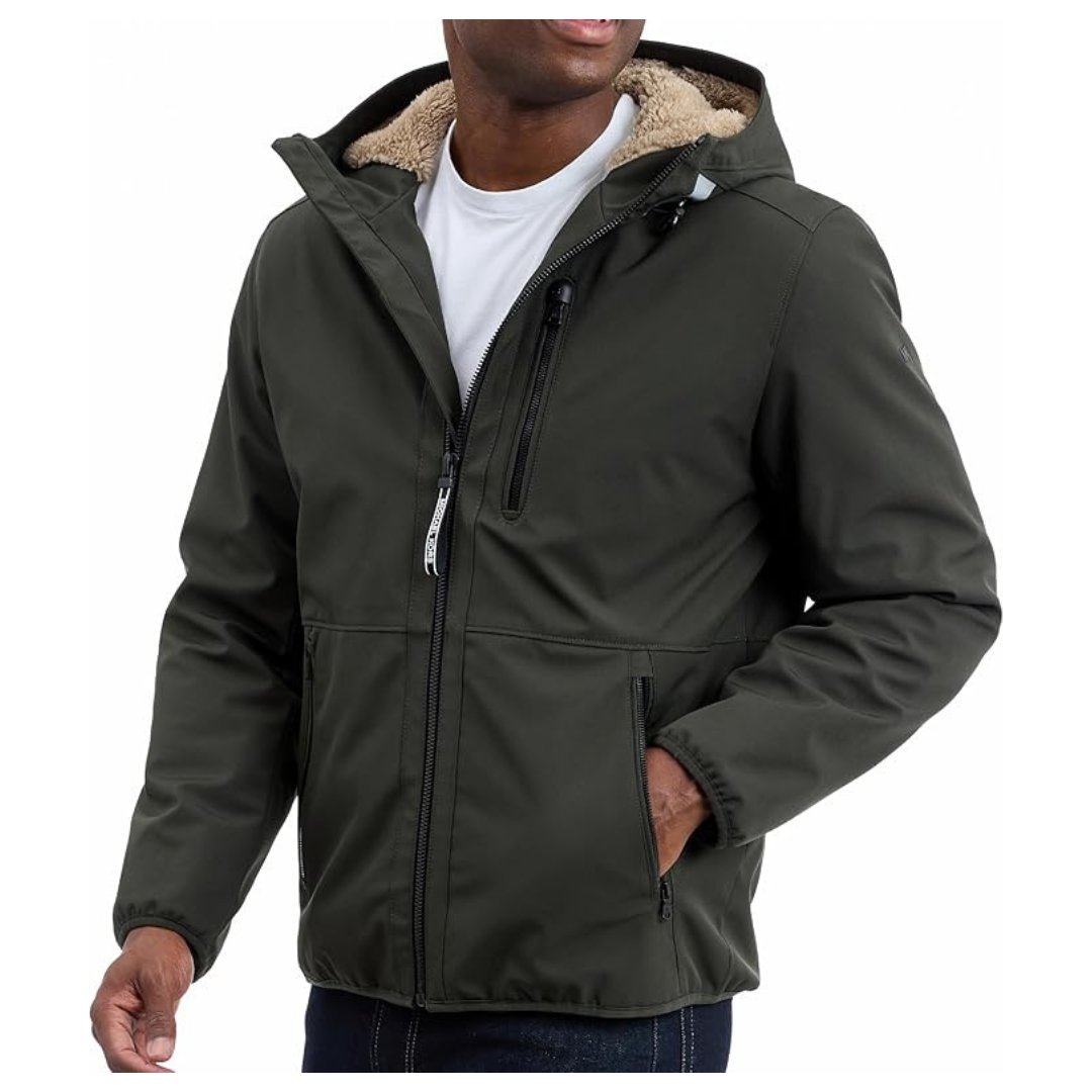 Michael Kors Men's Softshell Jacket (Olive, Medium)