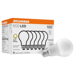6-Pack Sylvania 100W Equivalent ECO LED A19 Soft White Light Bulbs