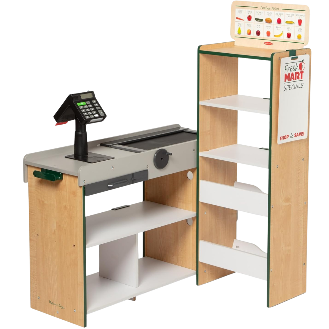 Melissa & Doug Kids Fresh Mart Pretend Grocery Store Playset